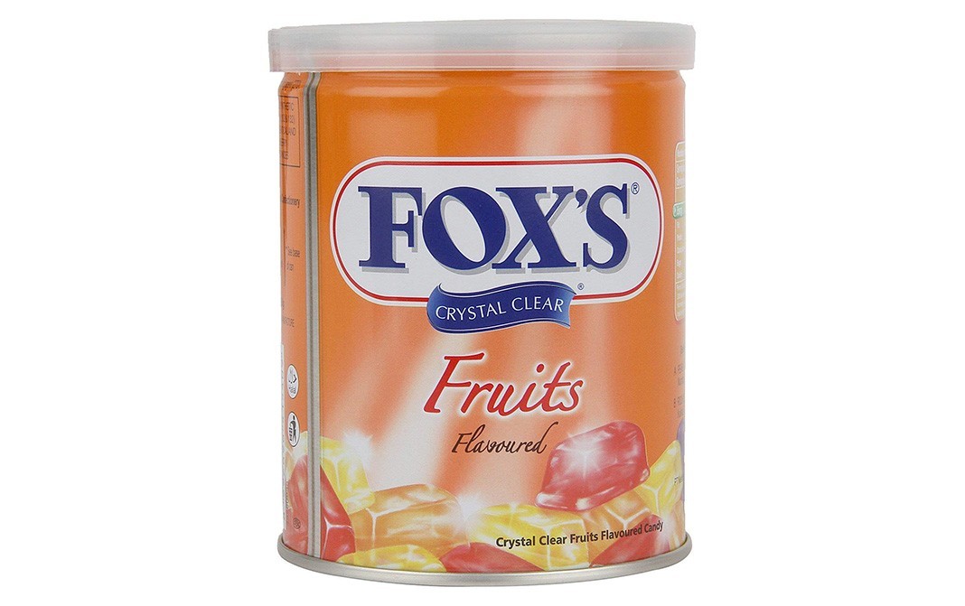 Fox'S Crystal Clear Fruit Flavoured Candy   Tin  180 grams